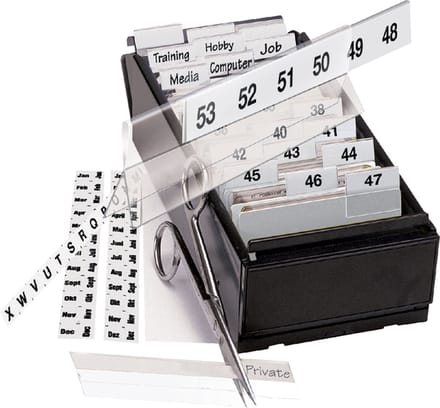 Indextabs djois 10x150mm zelfkl aanpasbaar perm wt | 10 stuks
