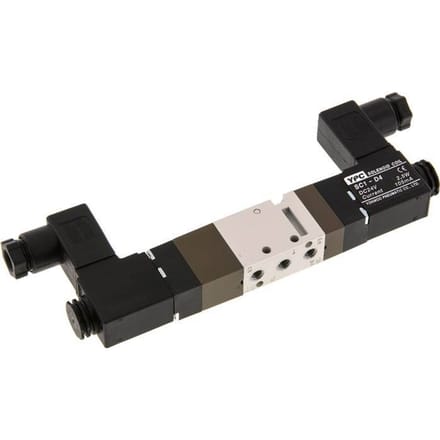 5/3 M5 Midden Gesloten Magneetventiel 24V DC 2-10bar/28-140psi YPC