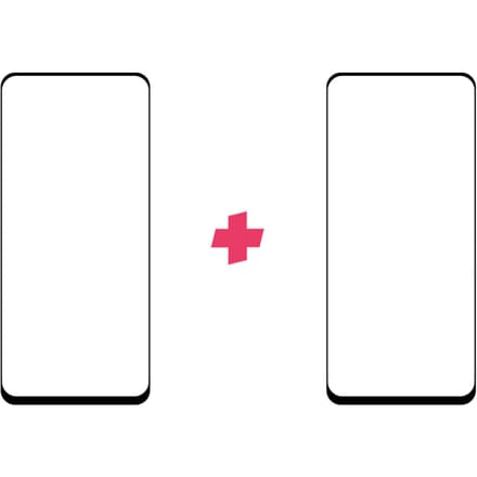 DuoPack: OnePlus Nord N100 screenprotector gehard glas Edge to Edge