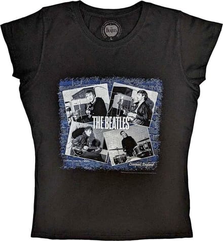 The Beatles - At The Cavern Dames T-shirt - M - Zwart