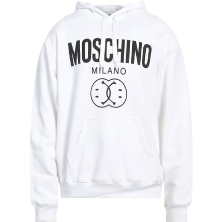 Moschino Milano Double Smiley Witte Hoodie