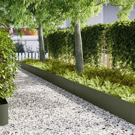 vidaXL - Grasafscherming - 20 - st - 100 - x - 0,05 - x - 30 - cm - Koud - Gewalst - Staal