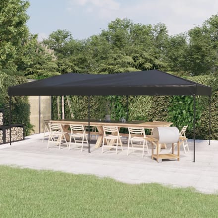 vidaXL - Partytent - inklapbaar - 3x6 - m - antracietkleurig