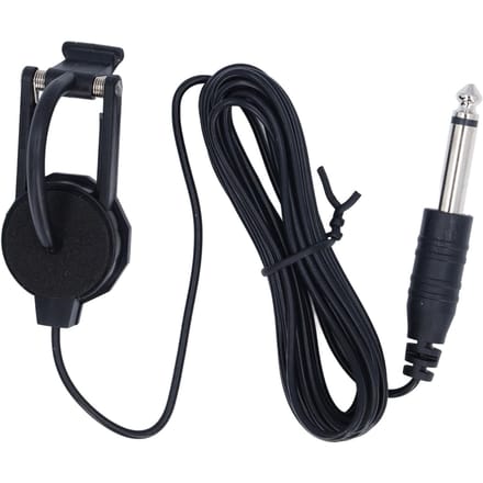 Viool akoestische pickup draagbare gatvrije patch ABS en metalen clip op viool pickup black