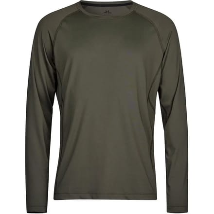 Tee Jays - Long Sleeve CoolDry Tee - Deep Green - S