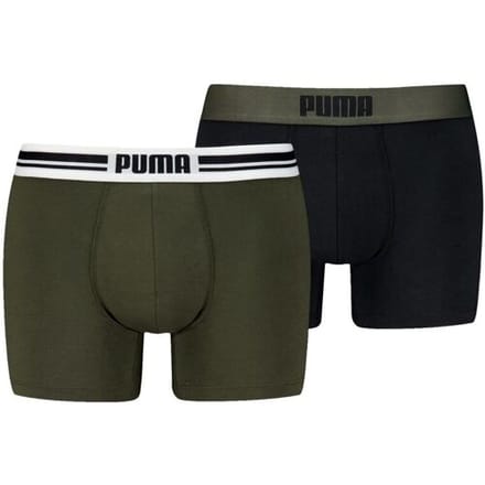 Puma Boxershorts Everyday Placed Logo - 2 pack - Forest Night - Maat L