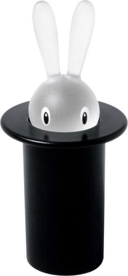 Alessi Magic Bunny Tandenstokerhouder - Zwart