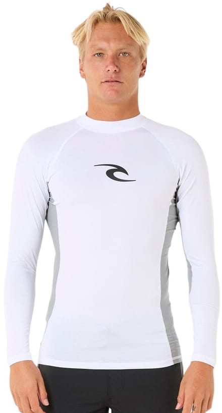 Rip Curl Waves Upf Perf Rash Guard Met Lange Mouwen Wit XS Man
