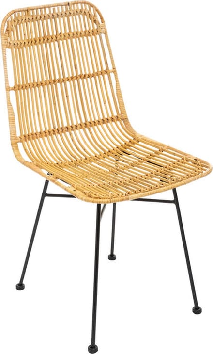 Atmosphera eetkamerstoel Kubu rotan 44x56x88 cm natuurlijk natuurlijk