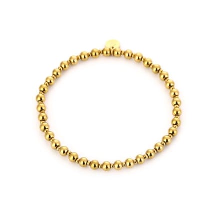 Bijoutheek Armband (Sieraad) Balls 4mm Goudkleurig