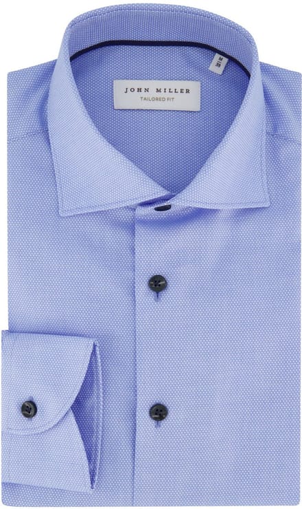 Overhemd John Miller blauw geprint