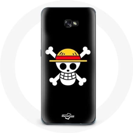 Coque - One Piece - Galaxy A3 2017 - Souple - Manga - Tête de Mort noir