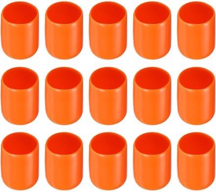 Dailygoods- Schroefdraad Protector Rubberen Eindkappen - 20 Pack - 5/8" (16mm) ID - Roestpreventie - Stofisolatie - Slijtvast Rubber - Eindkap