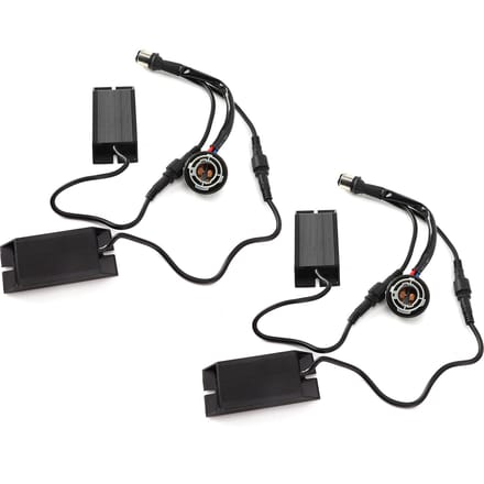 1157 Auto LED Lamp Splitter Dubbele Weerstand Decoder Afneembaar Ontwerp voor 2-kleurige 3-kleurige Lampen black