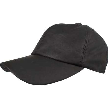 HORKA BASEBALLCAP NAPPA LEER L Zwart
