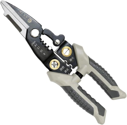 Elektrische draadstripper - Striptang kabel - Bedrading strippen - Roestvrij staal - 21 cm lengte - Zilver