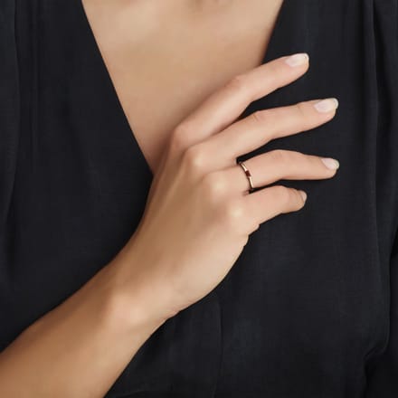 Ring Met Geboortesteen Granaat Januari