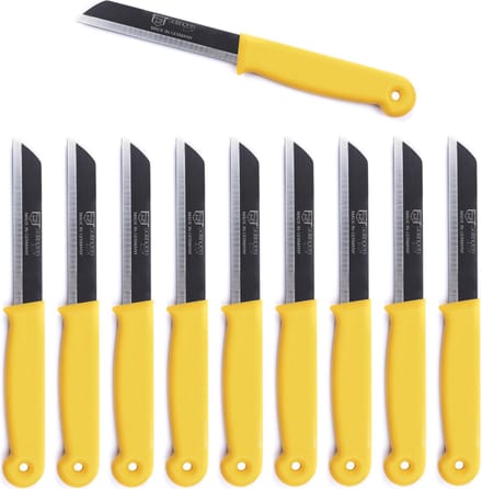 Solingen Schilmesje Duits - Geel - RVS - 18.5 cm. - 500 stuks
