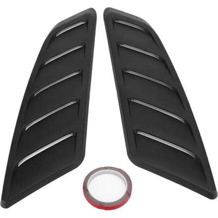 2 Stuks Auto Auto Modificatie Motorkap Ventilatieopening Afdekking Past voor Ford Mustang 20152017 gray
