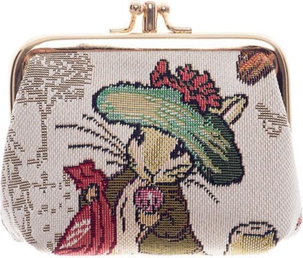 Portemonnee klip - Gobelinstof - Peter Rabbit - Benjamin - Beatrix Potter