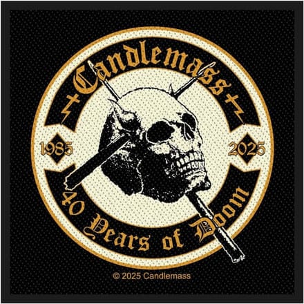 Candlemass 40 Years Of Doom Unisex Patch - meerkleurig - Standard