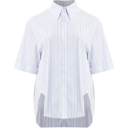Gestreepte popeline blouse dames Mat Fashion