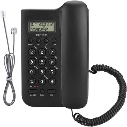 Bedrade Telefoon - Vaste Telefoon - Thuisgebruik - Grote Knoppen - 19.5 cm - Wit