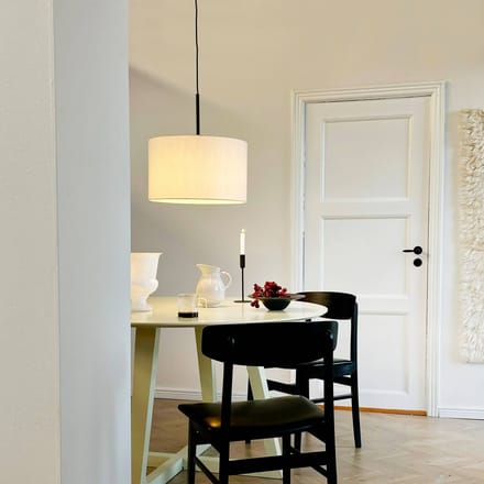 Dyberg Larsen hanglamp Calix, hoogte 50 cm, naturel wit