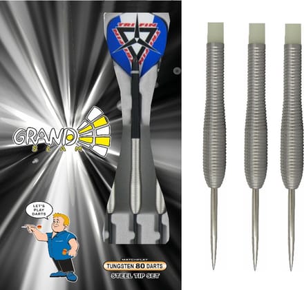 Dartspijlenset Laservision steeltip, 25g