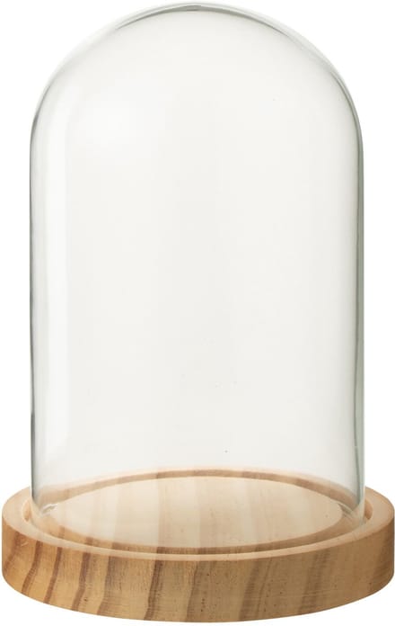 J-Line Decoratieve stolp - glas - naturel - small