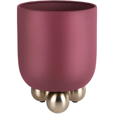 Present Time Bloempot Estilo Large - Rood - 26x26x32cm - Modern