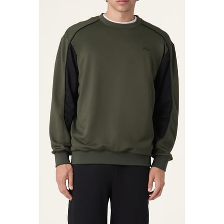 FILA Rivoli Loose Blocked Crewneck Sweatshirt Black Taglia: M | Maglioni a maglia Outlet | Uomo | Nero