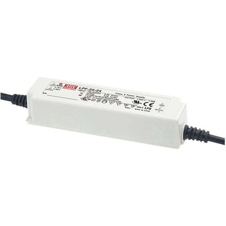MEAN WELL LPF-25D-12 LED-driver, LED-transformator Constante spanning, Constante stroomsterkte 25.2 W 2.1 A 6.6 - 12 V/DC Dimbaar, PFC-schakeling,