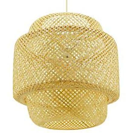 Cabana plafondlamp, bamboe, naturel, B 300 x D 300 x H 260 mm, E27, meet by Paperflow
