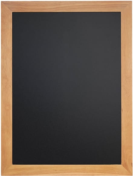 Securit krijtbord UNIVERSAL met houten frame, teakhout