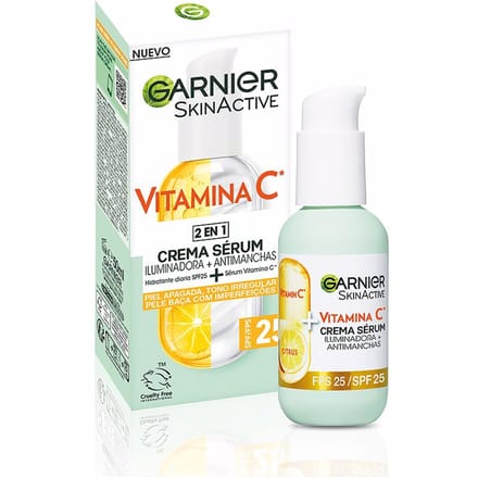 Crème + Serum Garnier Skinactive Spf 25 (50 ml)