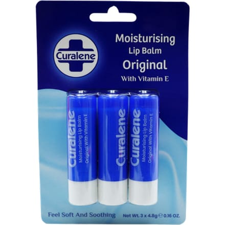 Curalene - Lippenbalsem - original met vitamine E - set van 3 stuks