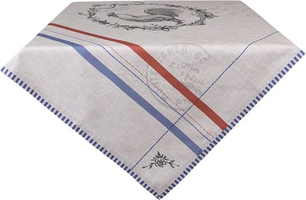 Clayre & Eef Tafelkleed 150x250 cm Beige Katoen Rechthoek Haan Tafellaken