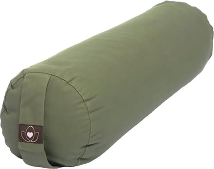 Yoga bolster eco olijfgroen rond - Lotus