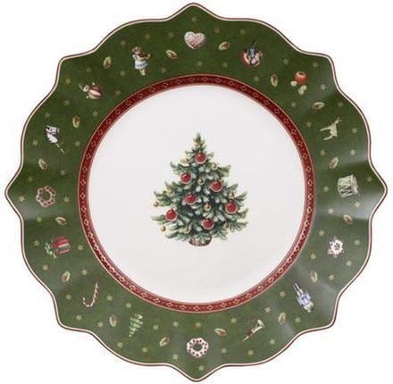 Villeroy & Boch Toy’s Delight Ontbijtbord - 24 cm - Groen - Kerst