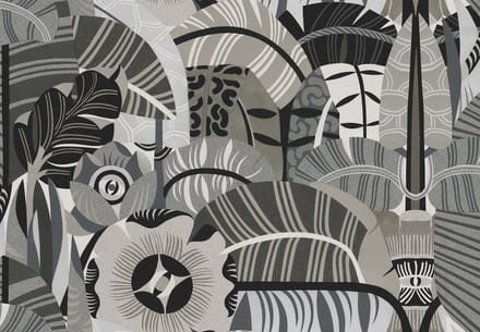 Boråstapeter Vliesbehang 2068 - Swedish Designers - Art Deco Grijs - 49cm x 10.05m