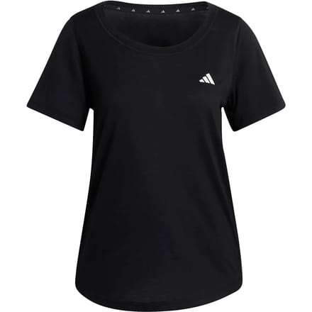 Adidas Performance Workout Essentials T-Shirt Met Lage Halslijn - Dames - Zwart
