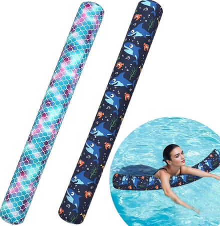 2-Pack XXL Opblaasbare Zwembadnoedels voor Drijvend Plezier