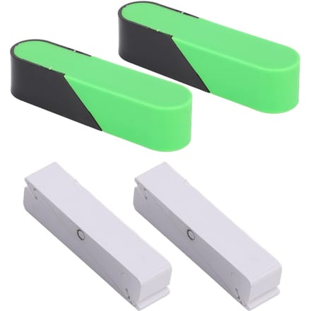 2 Set Snijhulp Dun Snijgereedschap voor Groenten Fruit Keuken Snijassistent Hakgadget green
