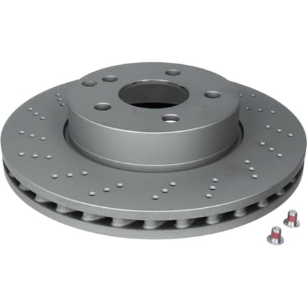 Remschijf ATE 24.0128-0100.1 voorkant, geventileerd, sterk gecarboniseerd, 1 Stuk