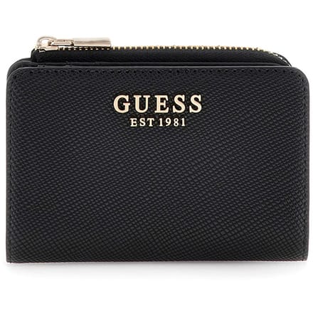 Guess Laurel || Portemonnee Dames - Ritsportemonnee - Imitatieleer - Zwart