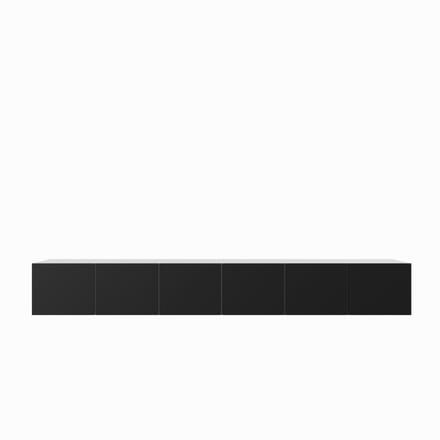 TV-kast Leo 300 (3x100) cm (wit + zwart)