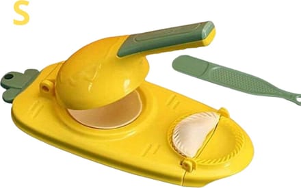 Nivard Dumplings Machine - Raviolimakers - Ravioli - Dumpling Maker Set - Dumpling Vorm - Snijder - Pastei - Empanada - Uitsteker - Klein Geel