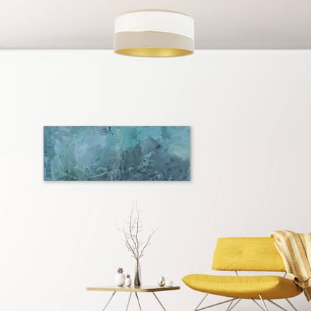 Maco Design Plafondlamp Susan, wit/beige/goud