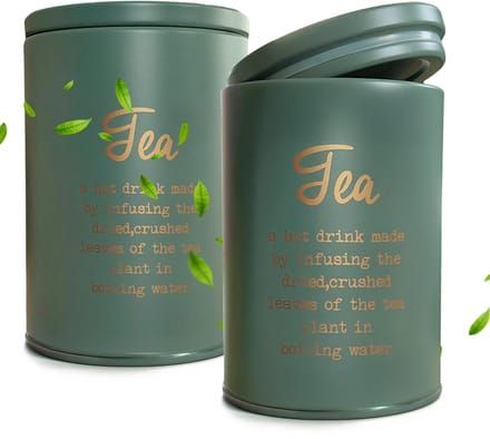 Dailygoods - Theepotjesset met Deksel - Groene Luchtdichte Bewaardoos
